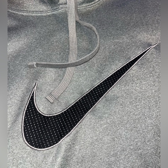 Nike Therma-Fit Pullover Hoodie Gray Black Men’s Sweatshirt Large - Picture 4 of 7